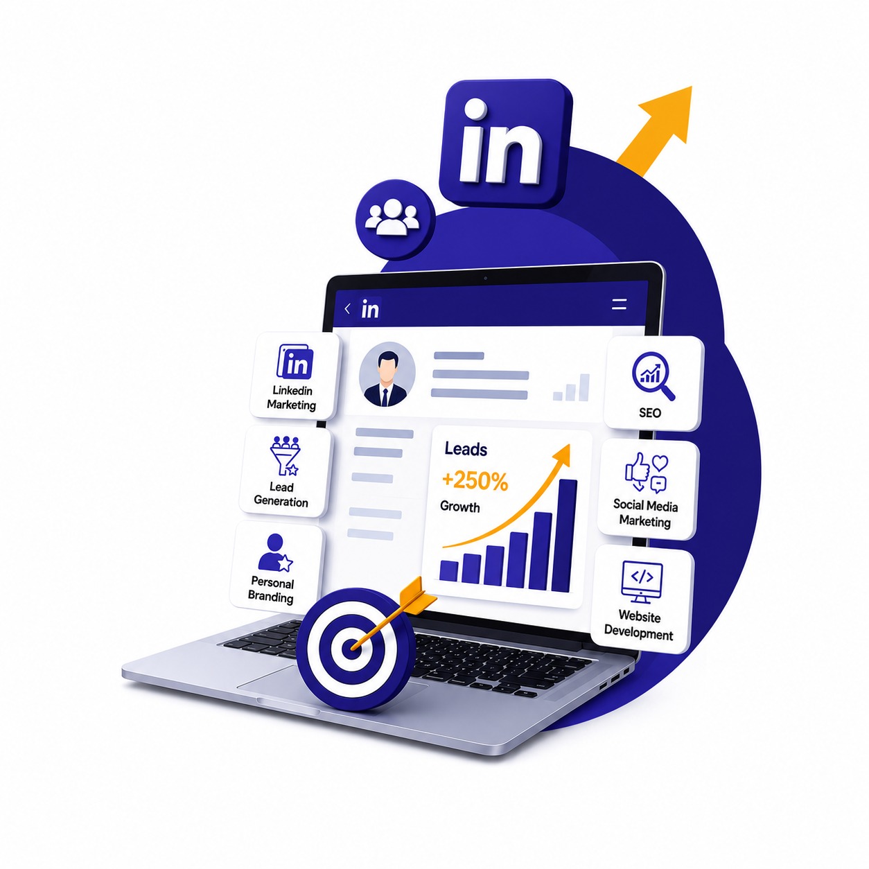 LinkedIn growth illustration