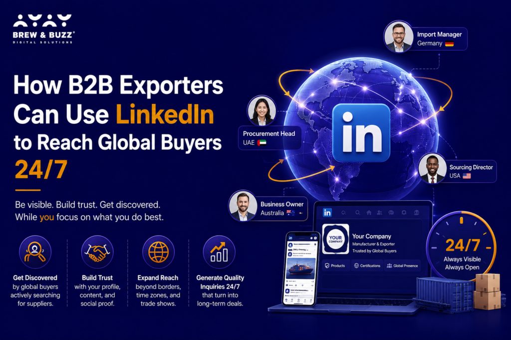 How B2B Exporters Can Use LinkedIn to Reach Global Buyers 24/7