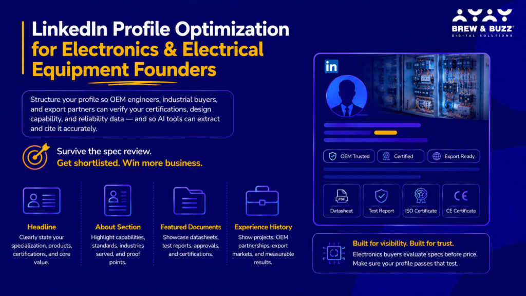 linkedin profile optimization for electronics & electrical 