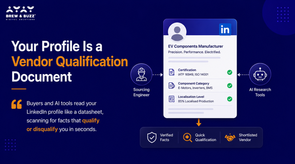 your profile is a vendor qualification document 
