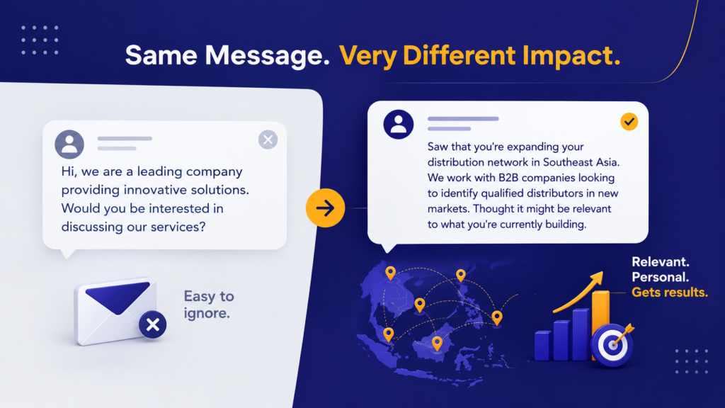 Same message. very different impact